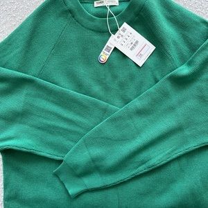 PULL&BEAR Raglan sleeve purl knit sweater | Size M